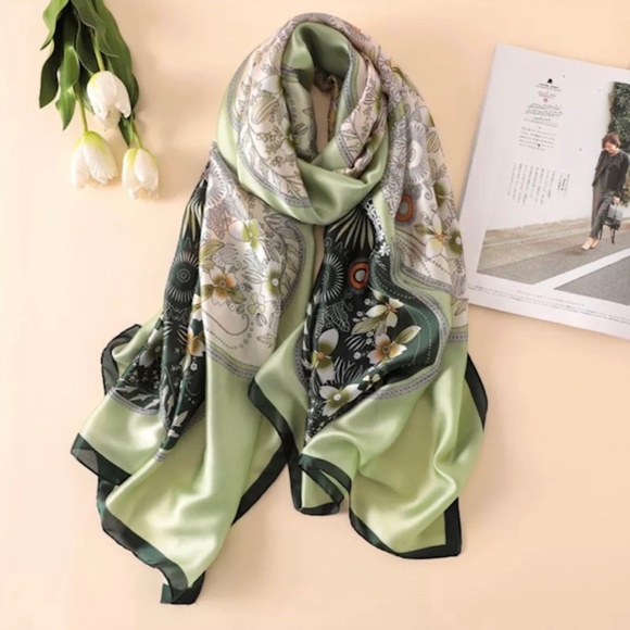 Scarf Fashion | Accessories | Nwt Silk Scarf Luxury Style  SILK SCARF LUXURY STYLE STOLES WOMEN HEADBAND